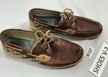 Womans Sperry Topsider Slipon Shoes 10 M Brown Laces