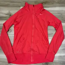 Nike  Dri fit Zip Up Coral Jacket Athletic Women’s Medium