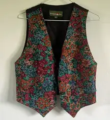 Vintage Outback Red Floral Vest