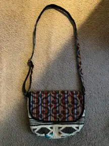BOHO Fabric Tapestry Crossbody Handbag Purse
