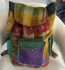 Dydaktik Multicolor Boho Patchwork Backpack