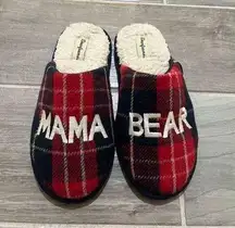 Dearfoams mama bear cozy soft slippers size 7-8