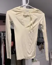 Free People Cream Long Sleeve