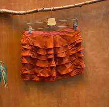 tiered ruffle rustic skirt