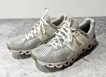 ON Cloud White Gray Sneakers Womens Size 9