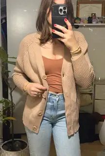 DRA small tan cardigan