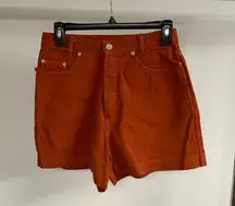 Vintage B.P. Rust Color Denim Shorts Size 9