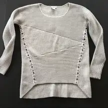 Bar III Gray Crew Neck Sweater