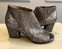 MM6 Maison Margiela Metallic Leather Boooties Heels Size 36 / 6