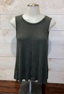 NWT HEATHER Basic Rib Swing Tank Top Size S