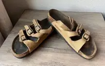 Birkenstock Women’s  Brown Suede Leather Florida Sandals Size EU 38/ US 7 - 7.5