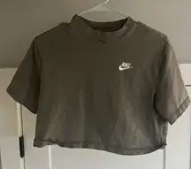 Nike Dark Green Cropped Tee