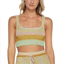 NEW PQ Swim Sorrento Crochet Crop Top Size XS/S
