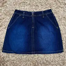 Tommy Jeans Juniors White High Waisted Y2K Vintage 2000 Denim Skirt Size 3