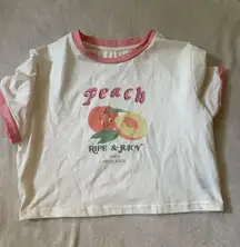 Peach Crop top