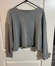 Wild Fable Cropped Long Sleeve Grey