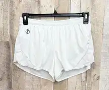 *Holloway Ladies' Athletic Shorts Size L White Running Summer Lightweight Womens