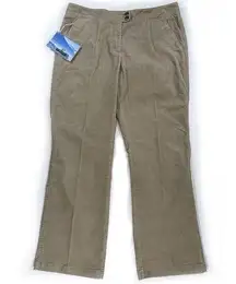 ExOfficio NWT Womens Size 16 Flex Cords Stretch Corduroy Pants Trousers Khaki