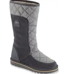 Sorel  The Campus Tall Snow Boots Suede Quilted Pull On Winter Outdoor Gray 7