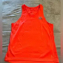 ADIDAS Running Aeroreasy Tank Top Size Medium Neon Orange Sleeveless