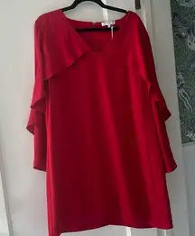 Kobi Halperin dresses red xl loose above knee great sleeves high quality nwt