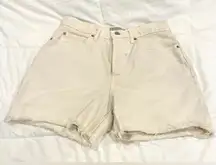 Everlane Ridge Way High Denim Shorts – White – Size 28