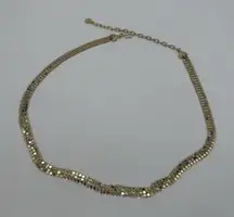 Vintage Gold Tone Chain Mesh Belt Hip Y2k Style Adjustable Festival