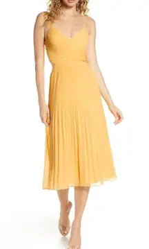 ALI & JAY
For The Gram Chiffon Midi Dress In Sunshine Elegant Yellow Midi Dress