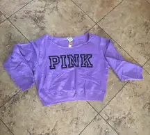 Vs Pink Rhtf Size Xl Off The Shoulder Crop Sweatshirt