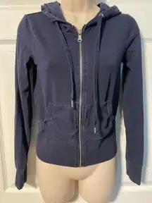 EXPRESS  Yoga Navy Blue Zip Up Hoodie XS