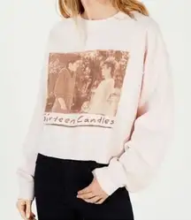 Sixteen Candles Cropped Oversized Movie Sweatshirt Molly Ringwald Size S