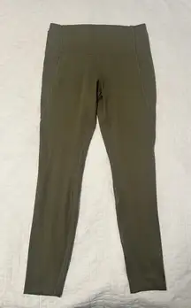 All In‎ Motion Women's Flex High-Rise 7/8 Leggings Olive Green Size L