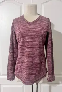 Tek Gear Long Sleeve Fleece V Neck Sweater - sz S‎
