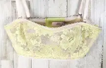 Victoria's Secret VS Yellow Lace Bralette Bra Sexy Lingerie Top