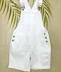 Style & Company White Overall Shorts Size 4PP