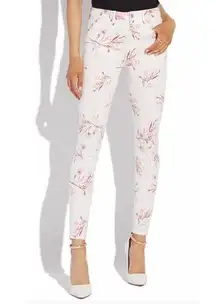 NEW Just Fab High Waisted Signature Floral Skinny Jeans Size XL NWT $60.95.