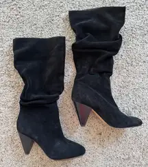 Vince Camuto Geri black slouchy heeled boots size 8.5