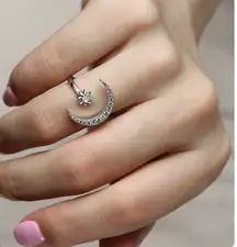 925 Stamped Celestial  Ring