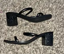 Target Heels Black Snake