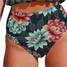NWT CUPSHE | Floral Print High Waisted Floral Bikini Bottom Sz. Medium