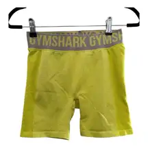 Gym Shark Neon Yellow Gym Flex Biker Shorts Size Medium