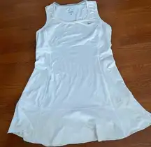 Nike dri fit white tennis dress size large