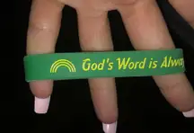 Jesus rubber bracelet