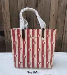 coach Tote With Stripe Star Print 1910