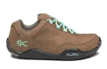 Kuru Chicane Wide Hiking Shoes Suede Leather Lace Up Trail Walking Brown 7.5