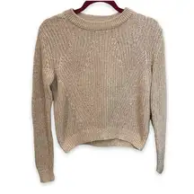 H&M  Basics Oatmeal Sweater Crew EUC XS