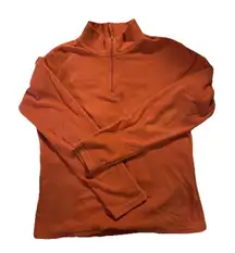 The North Face Women's Quarter Zip Long Sleeve Jacket Peach Medium Pullover