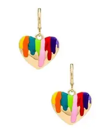 8 Other Reasons Abstract Heart Earrings Multi Womens Size OS