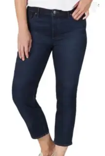 Womens Size 12 M Shape Illusions Crop LEE Jeans High Rise Skinny Slim Fit NWT