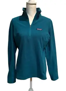 Patagonia Women’s Lightweight Fleece 1/4 Zip Pullover Teal Size Medium